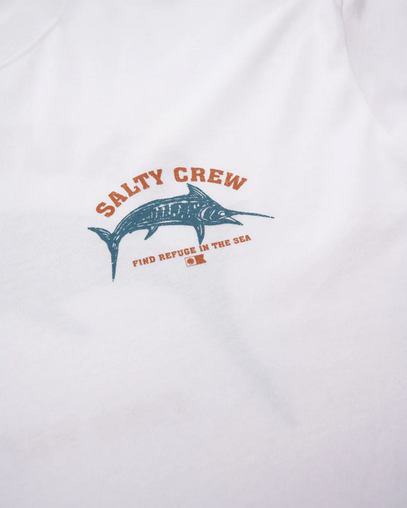 Fishing T-shirt - Salty Crew Bill Fish S/s Tee White / Baju Kaos Mancing Salty Crew | Men's Fishing Clothing - Salty Crew Indonesia