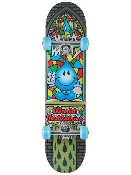 Skateboard World Industries Wet Willy V2 Soft Top 6.75" Complete / Skateboard Kids Micro Fullset World Industries