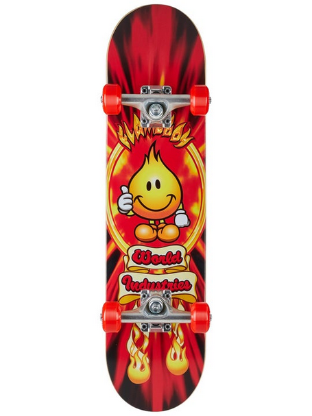 Skateboard World Industries Flameboy V2 Soft Top 7.0" Complete / Skateboard Kids Mini Fullset World Industries