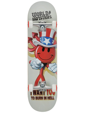 Skateboard World Industries i WANT U 8.25" Complete / Skateboard Fullset World Industries