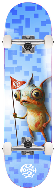 Skateboard Push Squigley FP Blue Complete - 7.25" Mini / Jual Fullset Push Skateboard