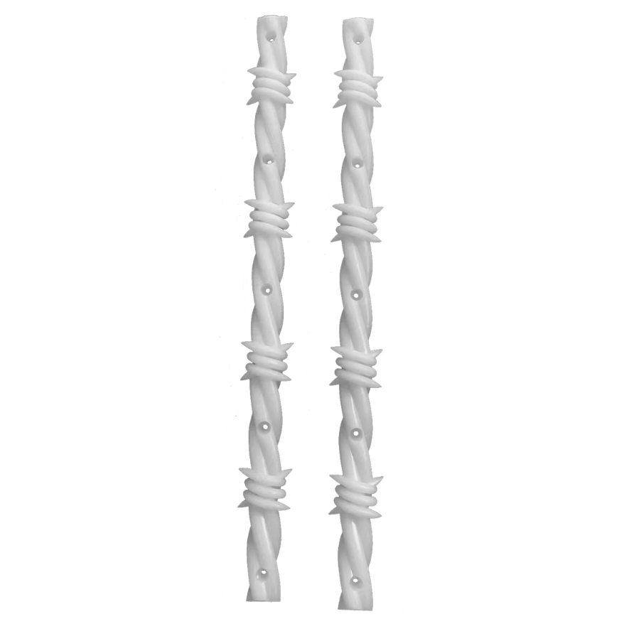 Skateboard Accessories Opera Barbwire Rails - Silver