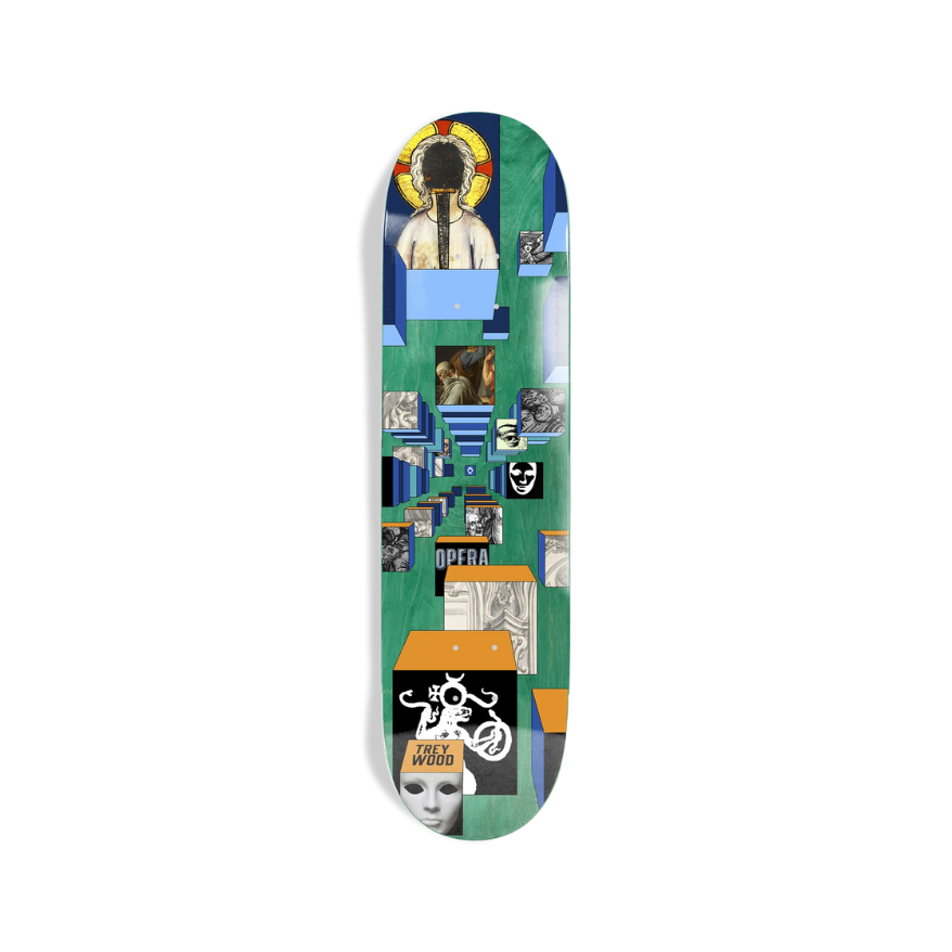 Skateboard Deck Opera Trey Wood Dimensional 8.25" / Papan Skateboard Opera