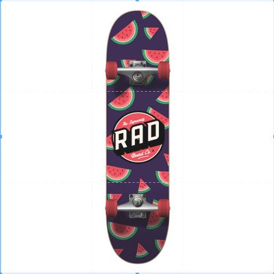 Rad Watermelon Dude Crew Complete Skateboard 7.75" / Skateboard Fullset Rad Skate Co Indonesia