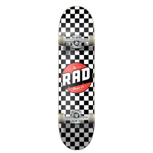 Skateboard Rad Checkers Dude Crew Black White 6.75" Complete / Jual Skateboard Fullset Rad Skate Co Indonesia