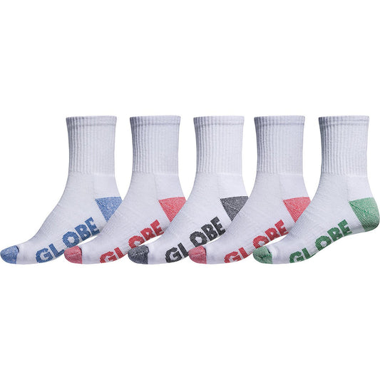 Globe Marle Crew Sock Assorted - 5 pack / Jual Kaos Kaki Globe Indonesia
