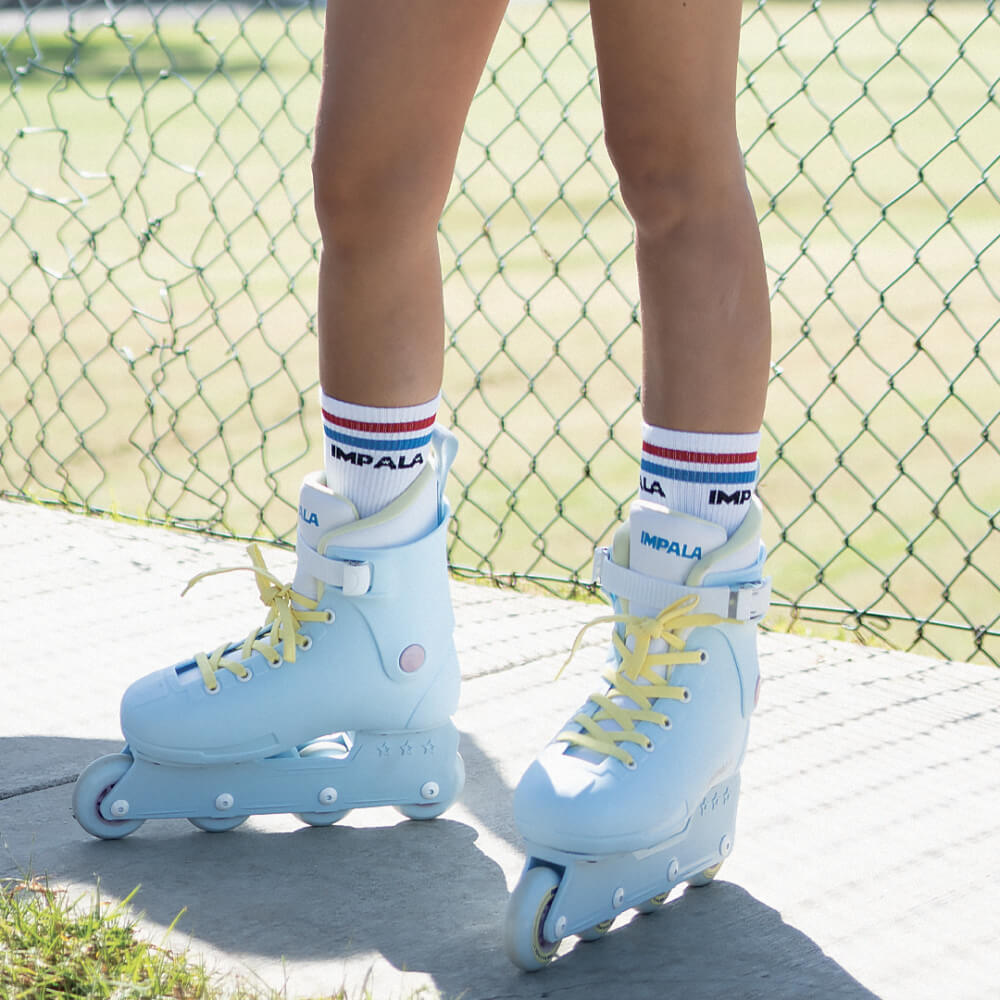 Impala Lightspeed Inline Skate - Sky Blue/Yellow / Sepatu Roda Inline Roller Skates Impala Indonesia
