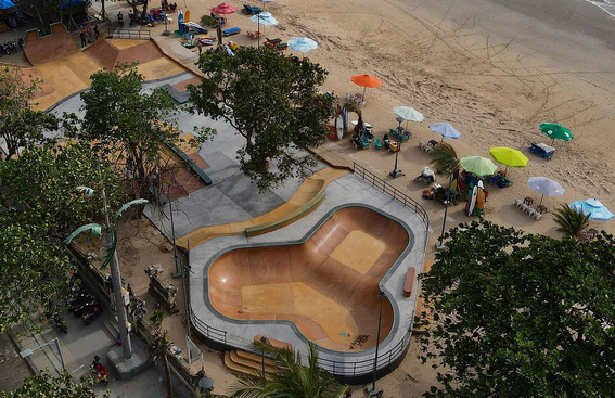 Kuta Beach Skatepark is open and free to skate