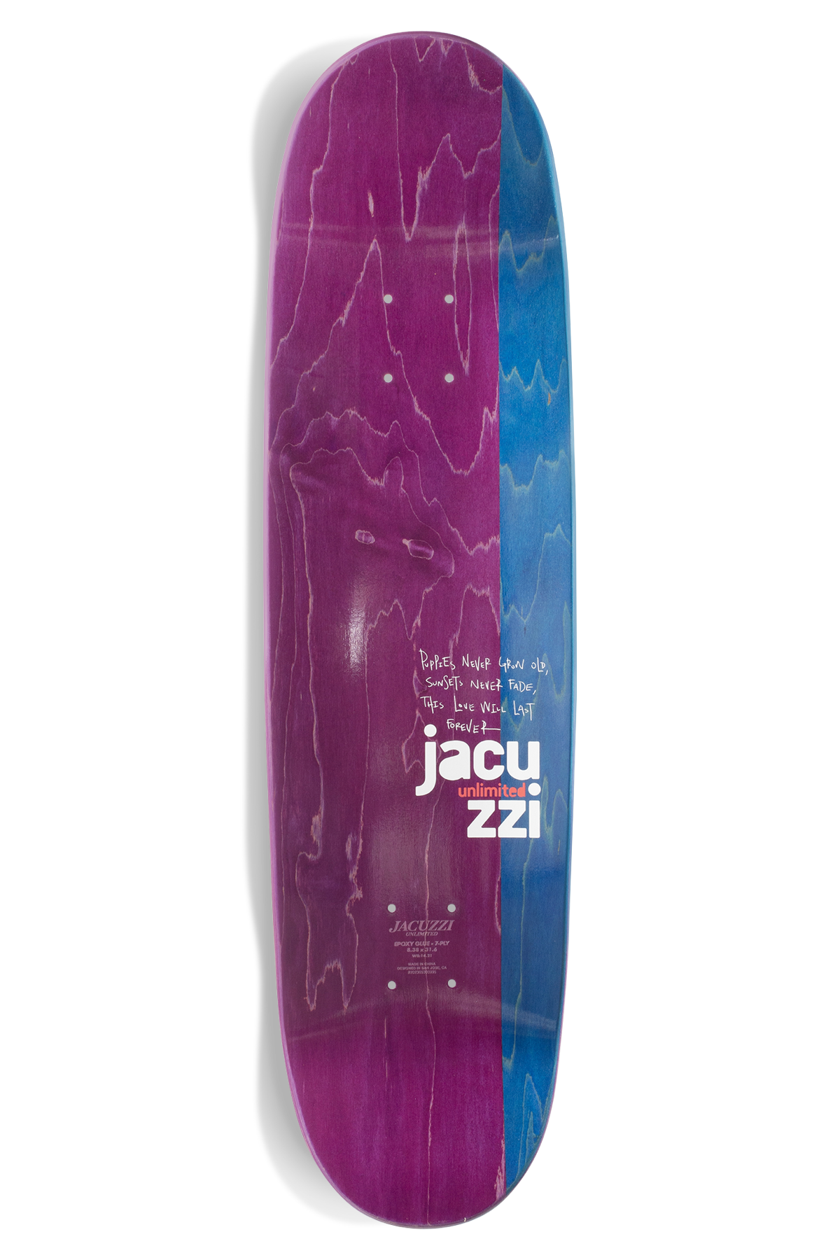 Skateboard Deck Jacuzzi - Big Ol J - 8.375" / Jual Papan Skateboard Jacuzzi