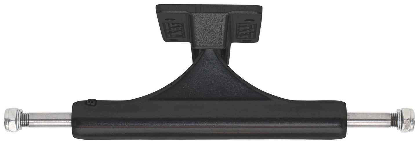 Skateboard Trucks Slappy ST1 Inverted Hollow Lights/Ultra Low Kingpin - Matte Black - 8.5" (set of 2 trucks)