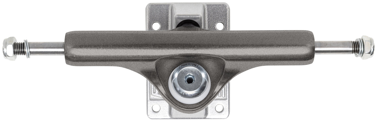 Skateboard Trucks Slappy ST1 Inverted Hollow Lights/Ultra Low Kingpin - Gunmetal Polished - 8.25" (set of 2 trucks)