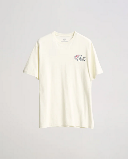 Fishing T-shirt - Salty Crew Fly Trap S/s Tee Ivory / Jual Baju Kaos Mancing Salty Crew  |  Men's Fishing Clothing - Salty Crew Indonesia