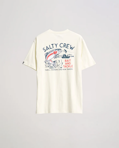 Fishing T-shirt - Salty Crew Fly Trap S/s Tee Ivory / Jual Baju Kaos Mancing Salty Crew  |  Men's Fishing Clothing - Salty Crew Indonesia