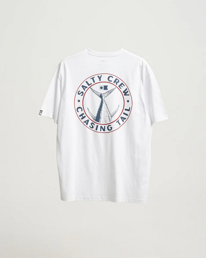 Fishing T-shirt - Salty Crew Tailgate S/s Tee White / Jual Baju Kaos Mancing Salty Crew  |  Men's Fishing Clothing - Salty Crew Indonesia