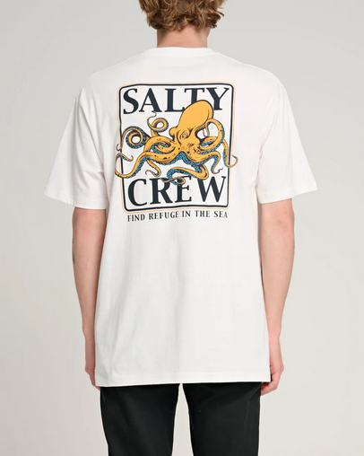 Fishing T-shirt - Salty Crew Ink Slinger S/s Tee White / Jual Baju Kaos Mancing Salty Crew  |  Men's Fishing Clothing - Salty Crew Indonesia