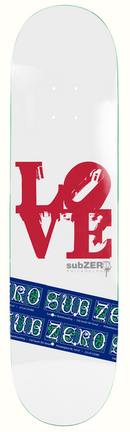 Skateboard Deck Subzero "Love Park" - 8.0" / Jual Papan Skateboard Subzero