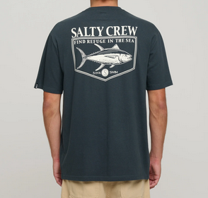 Salty Crew Angler S/s Tee Grey / Jual Baju Kaos Salty Crew  |  Men's Fishing Clothing - Salty Crew Indonesia