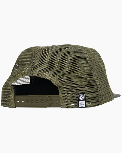 Salty Crew Diamond 5 Panel Cap - Hunter Green /  Topi Salty Crew  |  Men's Fishing Clothing - Salty Crew Indonesia