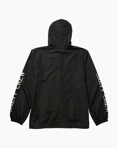 Salty Crew Surface Windbreaker Jacket - Black  |  Men's Fishing Clothing - Salty Crew Indonesia