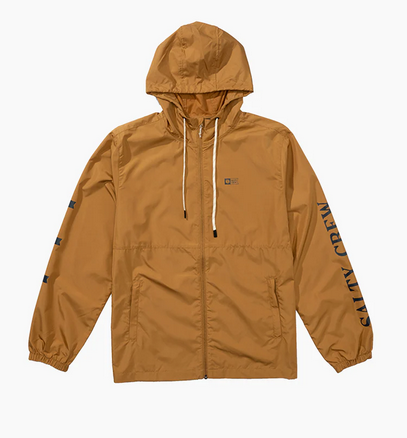Salty Crew Surface Windbreaker Jacket - Bone Brown  |  Men's Fishing Clothing - Salty Crew Indonesia