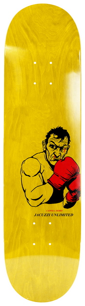 Skateboard Deck Jacuzzi - Caswell Berry "KO" - Yellow 8.25" / Jual Papan Skateboard Jacuzzi