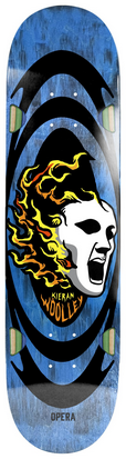 Skateboard Deck Opera Kieran Wooley "Screaming Mask" - Blue Bleed 9.0" / Papan Skateboard Opera