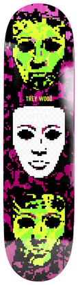 Skateboard Deck Opera Trey Wood "Digital" - Pink 9.0" / Papan Skateboard Opera