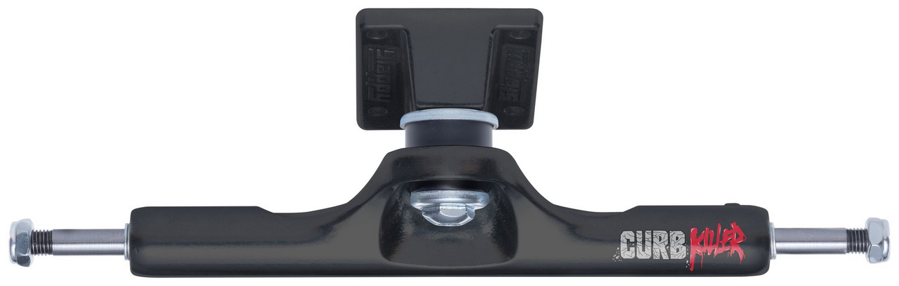 Skateboard Trucks - Slappy ST1 Inverted Kingpin Curb Killers Matte Black 10.0" (set of 2 trucks)