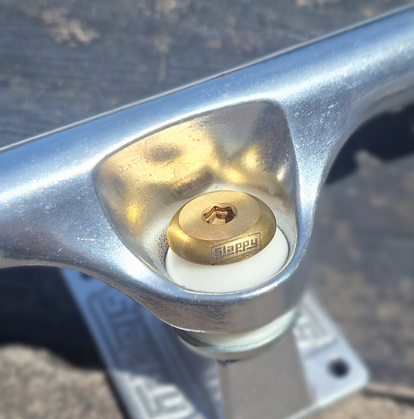 Skateboard Trucks - Slappy Lights ST1 Inverted Hollow Ultra Low Kingpin Polished  8.75" (set of 2 trucks)