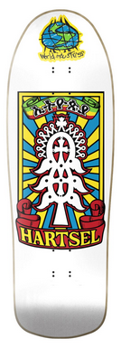 Skateboard Deck World Industries Jef Hartsel Yout Model - White 9.4375" / Papan Skate Reissue World Industries