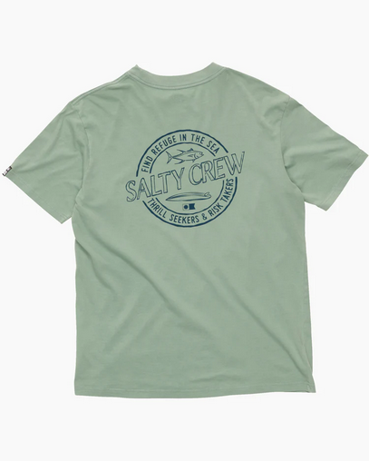 Fishing T-shirt - Salty Crew Skewed S/s Tee Slate Blue / Baju Kaos Mancing Salty Crew  |  Men's Fishing Clothing - Salty Crew Indonesia (Copy)