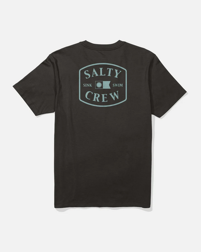 Fishing T-shirt - Salty Crew Capitals S/s Tee Black / Baju Kaos Mancing Salty Crew  |  Men's Fishing Clothing - Salty Crew Indonesia