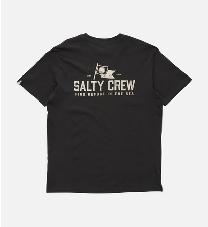 Fishing T-shirt - Salty Crew Flag Day S/s Tee Black / Baju Kaos Mancing Salty Crew  |  Men's Fishing Clothing - Salty Crew Indonesia