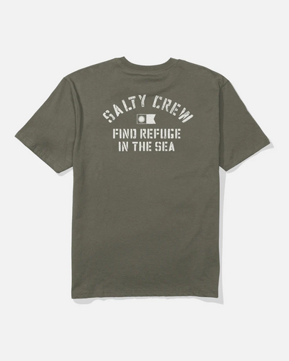 Fishing T-shirt - Salty Crew Even Keel S/s Tee Grey / Baju Kaos Mancing Salty Crew  |  Men's Fishing Clothing - Salty Crew Indonesia