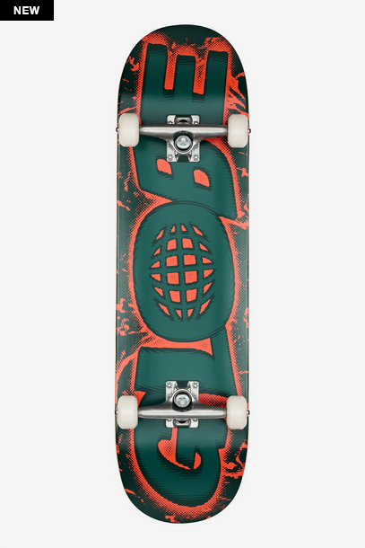 Skateboard Globe GO Reverb Dark Olive/Phantom Complete - 8.375" / Fullset Skateboard Globe
