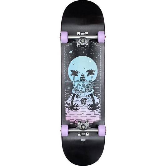 Skateboard Globe G2 Reflection Black/Purple Complete - 8.5" / Fullset Skateboard Globe