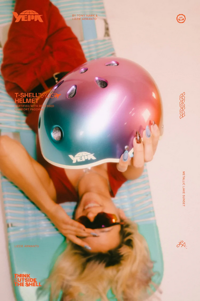 Helm Skateboard Yepa Lizzie Armanto T-SHELL HELMET  Lizzie/Metallic Lake Sunset