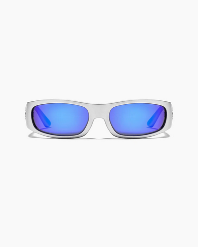 RITUAL VISION Sunglasses - Parasite MATTE CHROME / BLUE REFLECTIVE POLARISED / Kacamata Hitam Ritual Indonesia