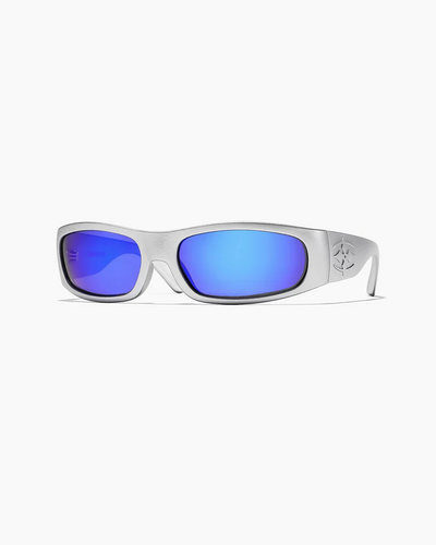 RITUAL VISION Sunglasses - Parasite MATTE CHROME / BLUE REFLECTIVE POLARISED / Kacamata Hitam Ritual Indonesia