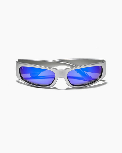 RITUAL VISION Sunglasses - Parasite MATTE CHROME / BLUE REFLECTIVE POLARISED / Kacamata Hitam Ritual Indonesia