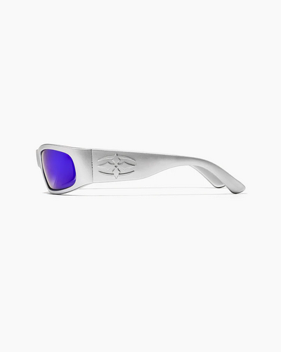 RITUAL VISION Sunglasses - Parasite MATTE CHROME / BLUE REFLECTIVE POLARISED / Kacamata Hitam Ritual Indonesia