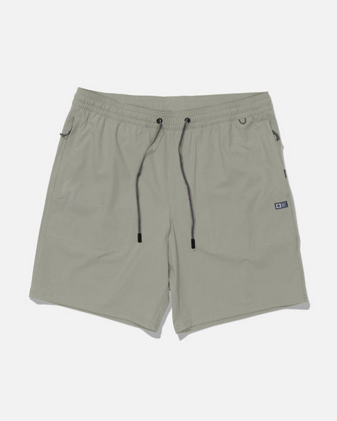 Salty Crew Crew Boatshort Elastic Waist - Aqua Grey