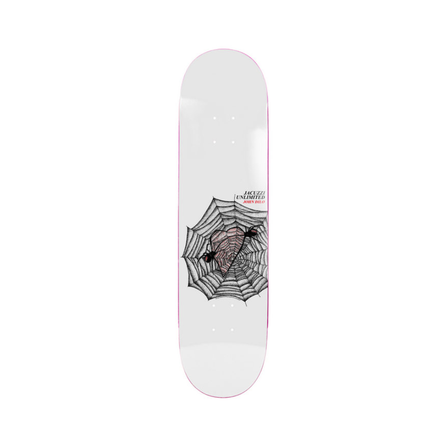 Skateboard Deck Jacuzzi - John Dilo "Evil" - White 8.5" / Jual Papan Skateboard Jacuzzi