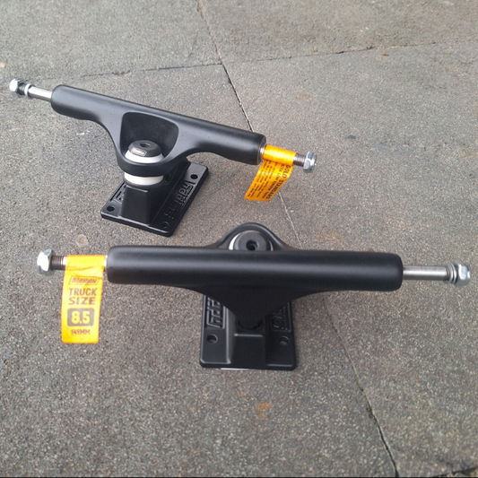 Skateboard Trucks Slappy ST1 Inverted Hollow Lights/Ultra Low Kingpin - Matte Black - 8.5" (set of 2 trucks)