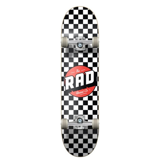 Rad Checkers Dude Crew Complete Skateboard Black White 7.75" / Skateboard Fullset