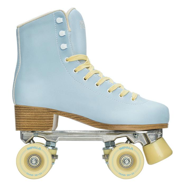 Impala Roller Skates - Sky Blue/Yellow Quad Skate