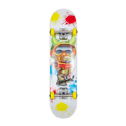 Skateboard Speed Demons Paintball White 8.0" Complete / Jual Skateboard Fullset