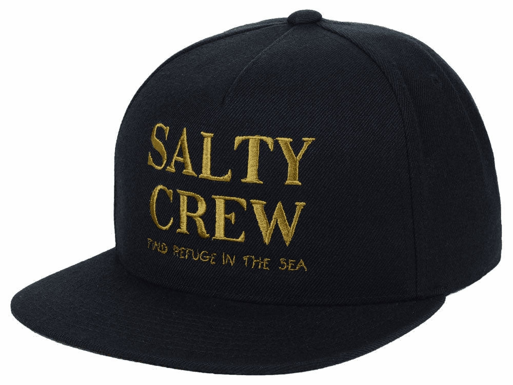 Salty Crew Topshot Black 5 Panel cap