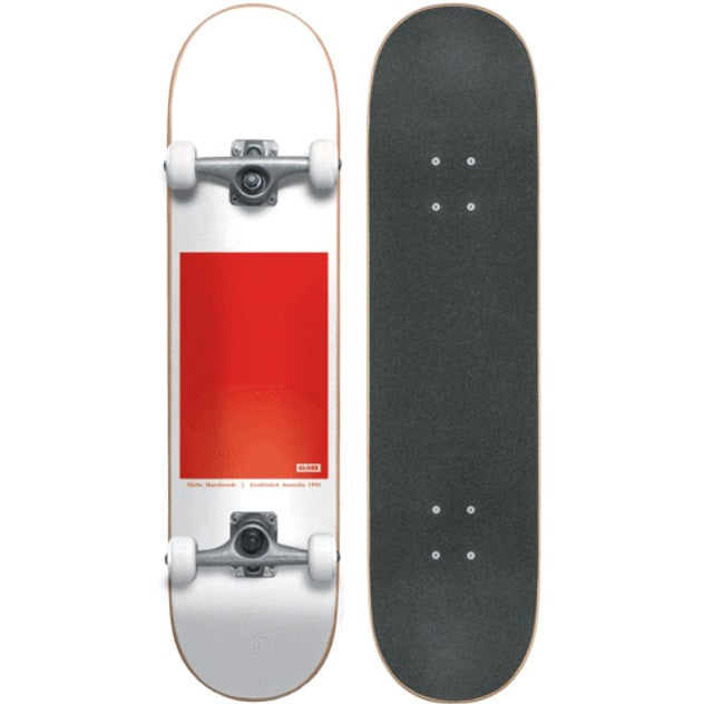 Globe GO Black Serif 8.0 White/Red Complete Skateboard